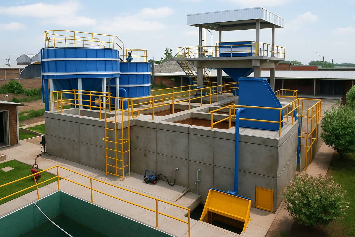 Planta de tratamiento de agua de la tenería